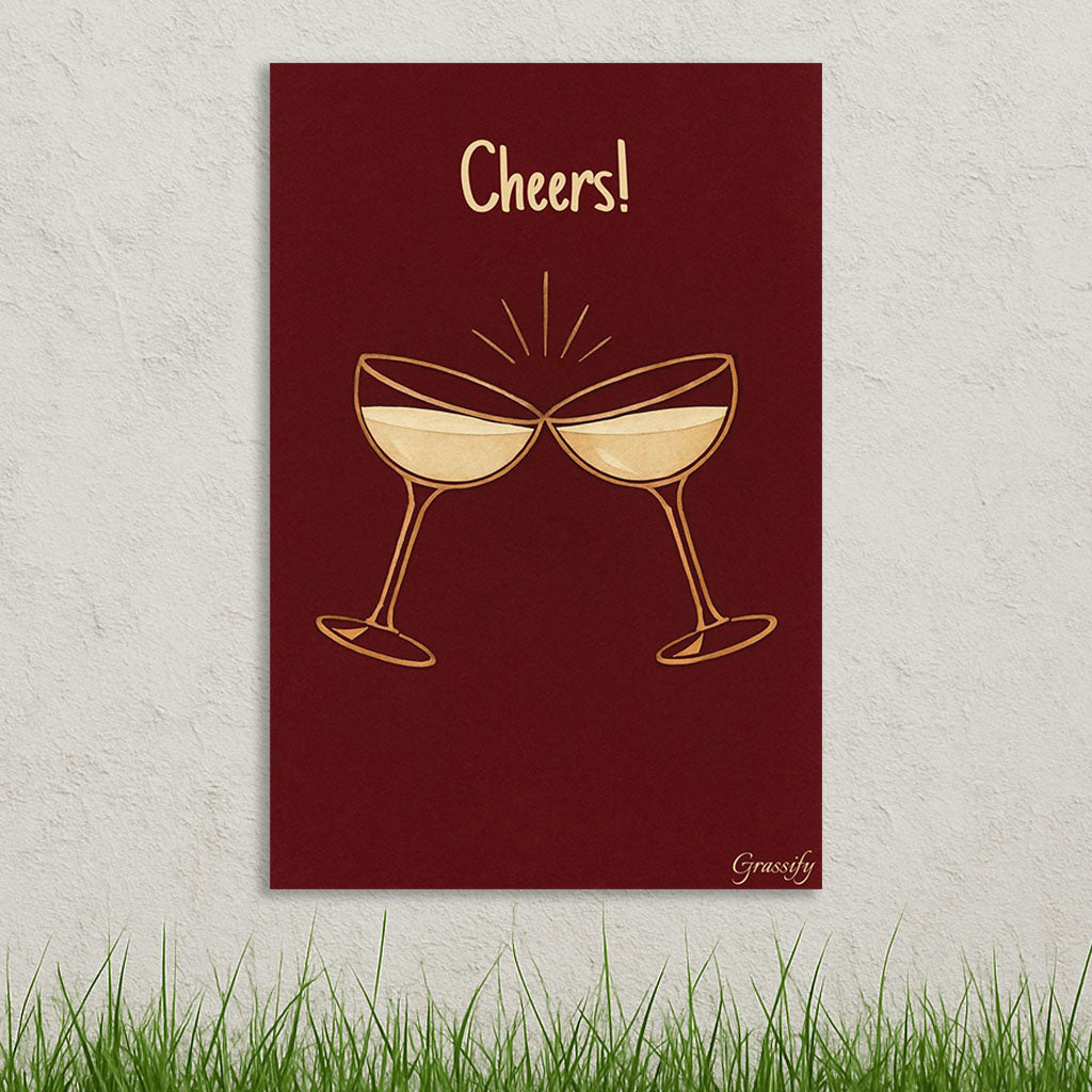 Timeless Toast | Art Deco Champagne Canvas Art | "Cheers!"