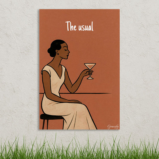 Quiet Charisma | Art Deco Canvas Art | "The usual"
