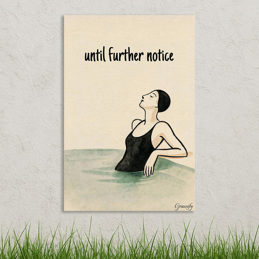 Protect your Peace | Art Deco Canvas Art | "until further notice"